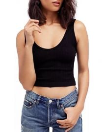 Free People Knit Cropped Tank Women - Bloomingdale s at Bloomingdales